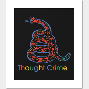 Big Tech Thought Crime Gadsden Snake Posters and Art